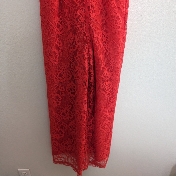 Lovers + Friends NWT Red Kenneth Lace Jumpsuit - Picture 7 of 16